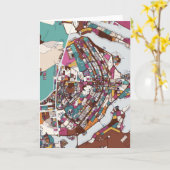 Carte colorée Brasilia (Fleur jaune)