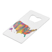 Carte colorée de l'Amérique (Devant Angle)