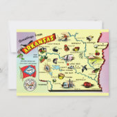 Carte colorée de l'Arkansas Annonce défilante (Devant)