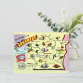Carte colorée de l'Arkansas Annonce défilante (Debout devant)
