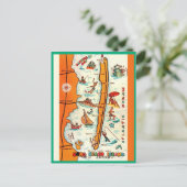 Carte colorée de Long Beach Island (Debout devant)