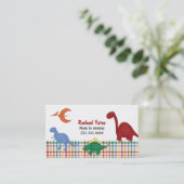 Carte colorée de maman de dinosaures (Debout devant)