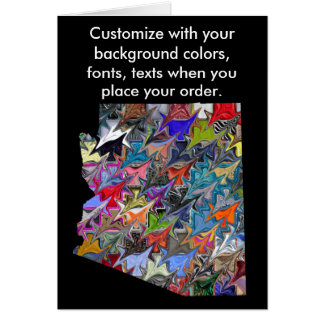 Carte colorée de personnaliser de l'Arizona