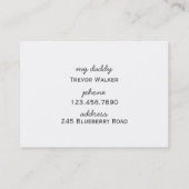 Carte colorée de Playdate de crayons (Dos)