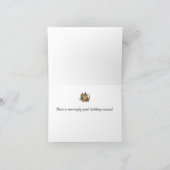 Carte colorée de vacances de lion (Intérieur)