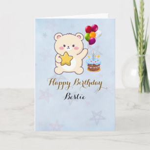Carte colorée de vœux d'anniversaire joyeux