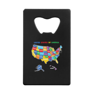 Carte colorée des États-Unis d'Amérique avec des é