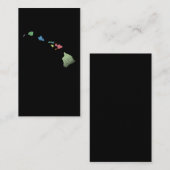 Carte colorée des îles Hawaii Hawaii Maui Island (Devant / Derrière)