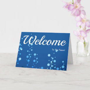 Carte Colorée Étincelle Pois Bienvenue