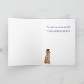 Carte Colorée Golden Retriever Graduation (Intérieur)
