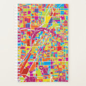 Carte colorée Las Vegas, Nevada (Devant)