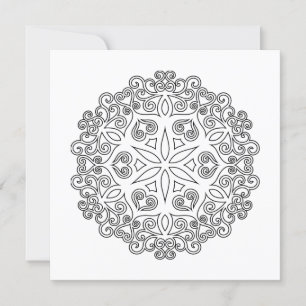 Carte Colorez votre propre MANDALA - do-it-yourself Colo
