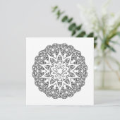 Carte Colorez votre propre MANDALA - do-it-yourself Colo (Debout devant)