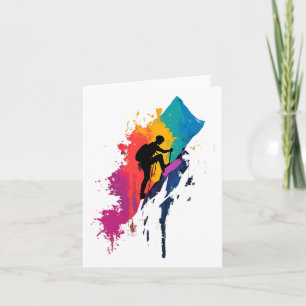 Carte Colorful Alpinisme Escalade d'alpinisme Randonnée