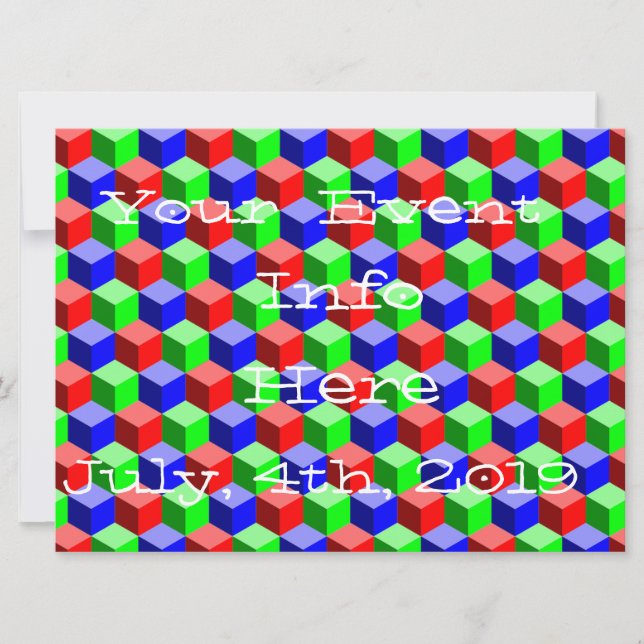 Carte Colorful Building Block Thunder_Cove (Devant)