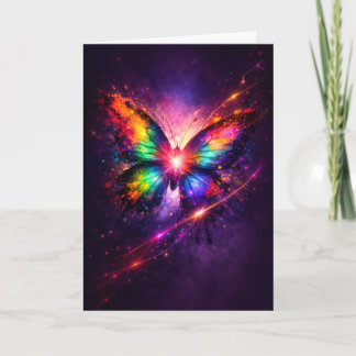 Carte Colorful Butterfly Greeting Card