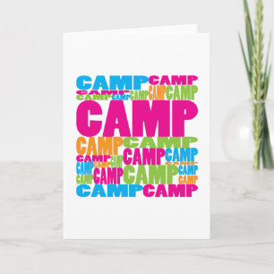 Carte Colorful Camp