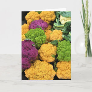 Carte Colorful Cauliflower