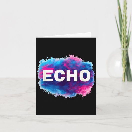 Carte Colorful Echo Look (Devant)
