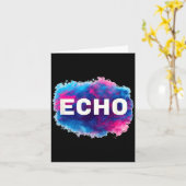 Carte Colorful Echo Look (Fleur jaune)