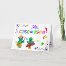 Colorful Festive Cinco de Mayo 2025 Dancing Cactus