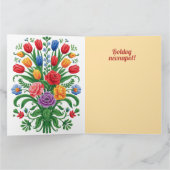 Carte colorful floral bouquet - name day Card (Intérieur)