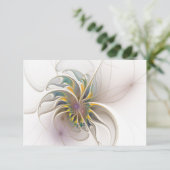 Carte Colorful fractal ornament. Flower art (Debout devant)