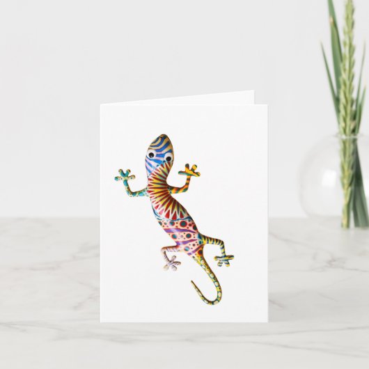 Carte Colorful gekko lizard (Devant)
