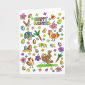 Carte Colorful Happy Easter salutation (Devant)