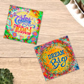 Carte Colorful Inspiration Dream Big Fun Graduation Appa