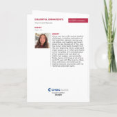 Carte Colorful Ornaments - KidsArt for CHOC (Dos)