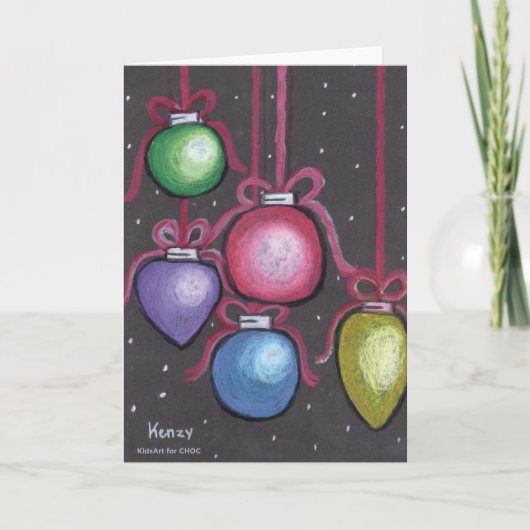 Carte Colorful Ornaments - KidsArt for CHOC (Devant)