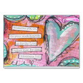 Carte Colossians 3:23/Horizontale 3,5 pouces x 5 p (Devant)
