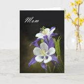 Carte Columbine Mère's Day (Fleur jaune)