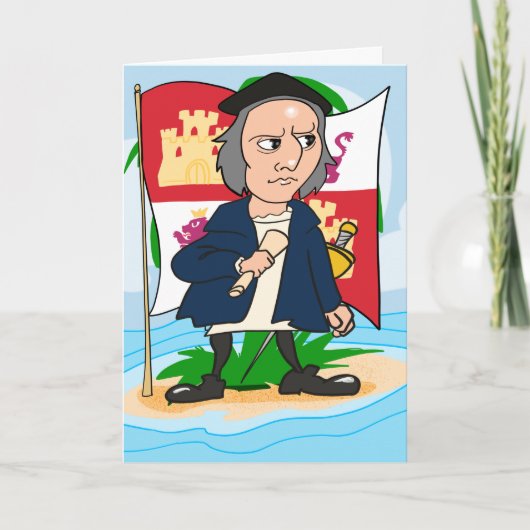 Carte Columbus Day (Devant)