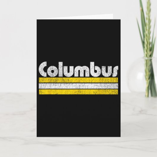 Carte Columbus Soccer Vintage City (Devant)