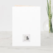 Carte Combat de gâteau d'anniversaire pour chat (Dos)