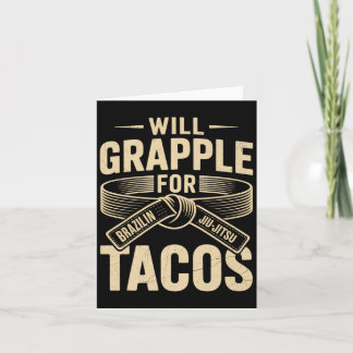 Carte Combatra pour des tacos citation drôle BJJ brésili