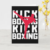 Carte Combattant de kickboxing (Fleur jaune)