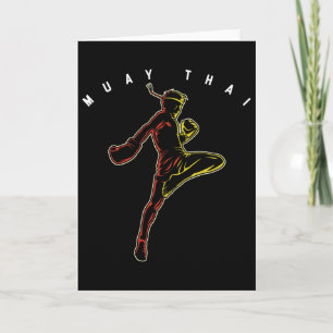 Carte Combattant de sport de Muay Thai Mma Boxe Thaïland