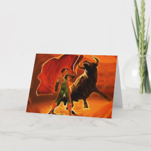 Carte Combattant et EL Toro de Taureau