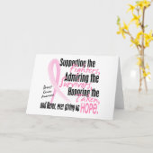 Carte Combattants Survivants Disparus Ruban Rose Aquarel (Fleur jaune)