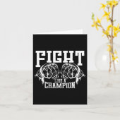 Carte Combattre Comme Un Champion (Fleur jaune)