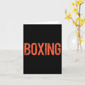 Carte Combattre Comme Un Champion Distressed Boxe (Fleur jaune)