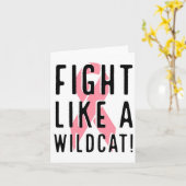 Carte Combattre comme un chat sauvage Sensibilisation au (Fleur jaune)