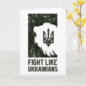 Carte Combattre comme un Ukrainien (Fleur jaune)