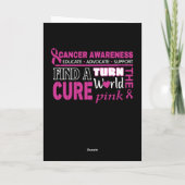 Carte Combattre Dur...Cancer Du Sein (Dos)