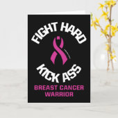 Carte Combattre Dur...Cancer Du Sein (Fleur jaune)