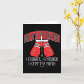 Carte Combattre Le Bon Combat Gants De Boxe Design Chris (Fleur jaune)