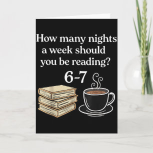 Carte Combien de nuits 6 7 Meme Drôle Amateurs de livres